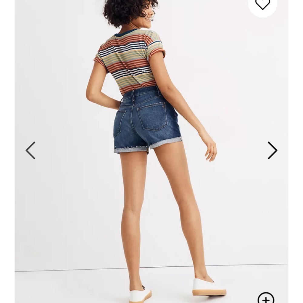 Madewell Dark Blue Jean Shorts - Picture 3 of 8